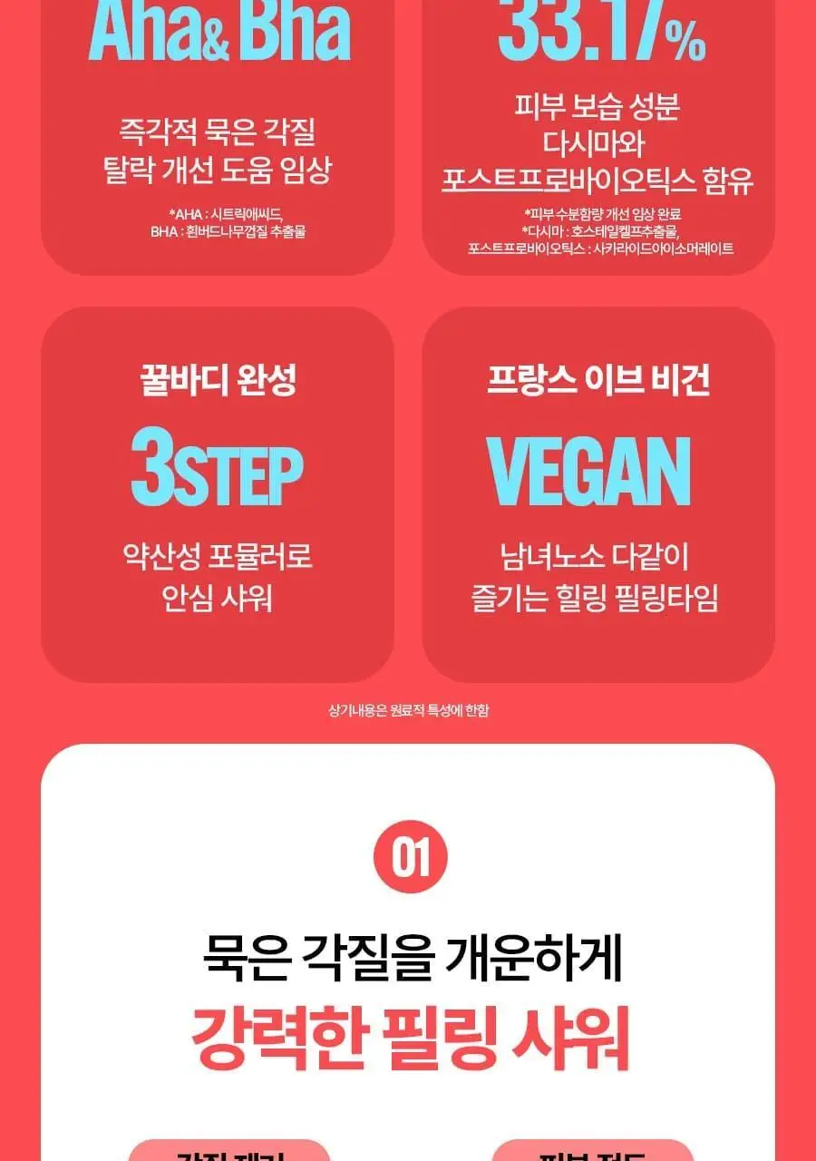 [520만장판매] 엄마의목욕탕레시피 바디필링패드 8매입 (오리지널/스트롱/트러블케어) 상세페이지 27